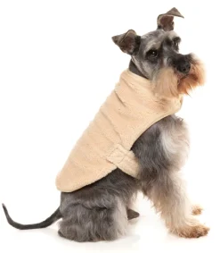 FuzzYard Beige Teddy Wrap Vest