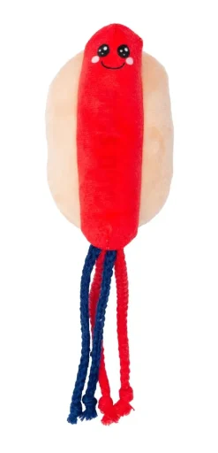 FuzzYard Buns Out Hotdog String - Cat Toy