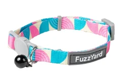 FuzzYard Cat Collar - New Wave - Teal/Pink