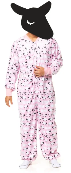 FuzzYard Counting Sheep Pink Onesie