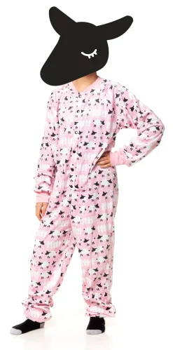 FuzzYard Counting Sheep Pink Onesie