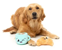 FuzzYard Croissant & Cappuccino 2PK - Dog Toy
