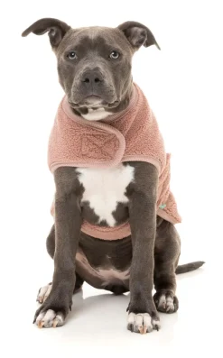 FuzzYard Dusty Pink Teddy Wrap Vest