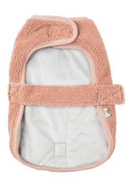 FuzzYard Dusty Pink Teddy Wrap Vest