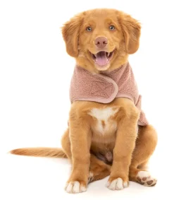 FuzzYard Dusty Pink Teddy Wrap Vest