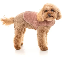 FuzzYard Dusty Pink Teddy Wrap Vest