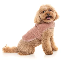 FuzzYard Dusty Pink Teddy Wrap Vest