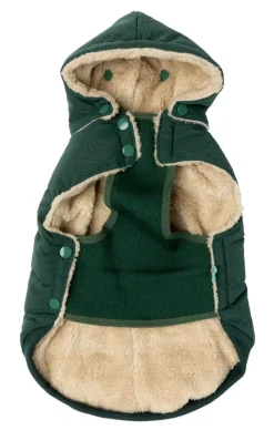 FuzzYard Essential Puffer Jacket - Forest Green