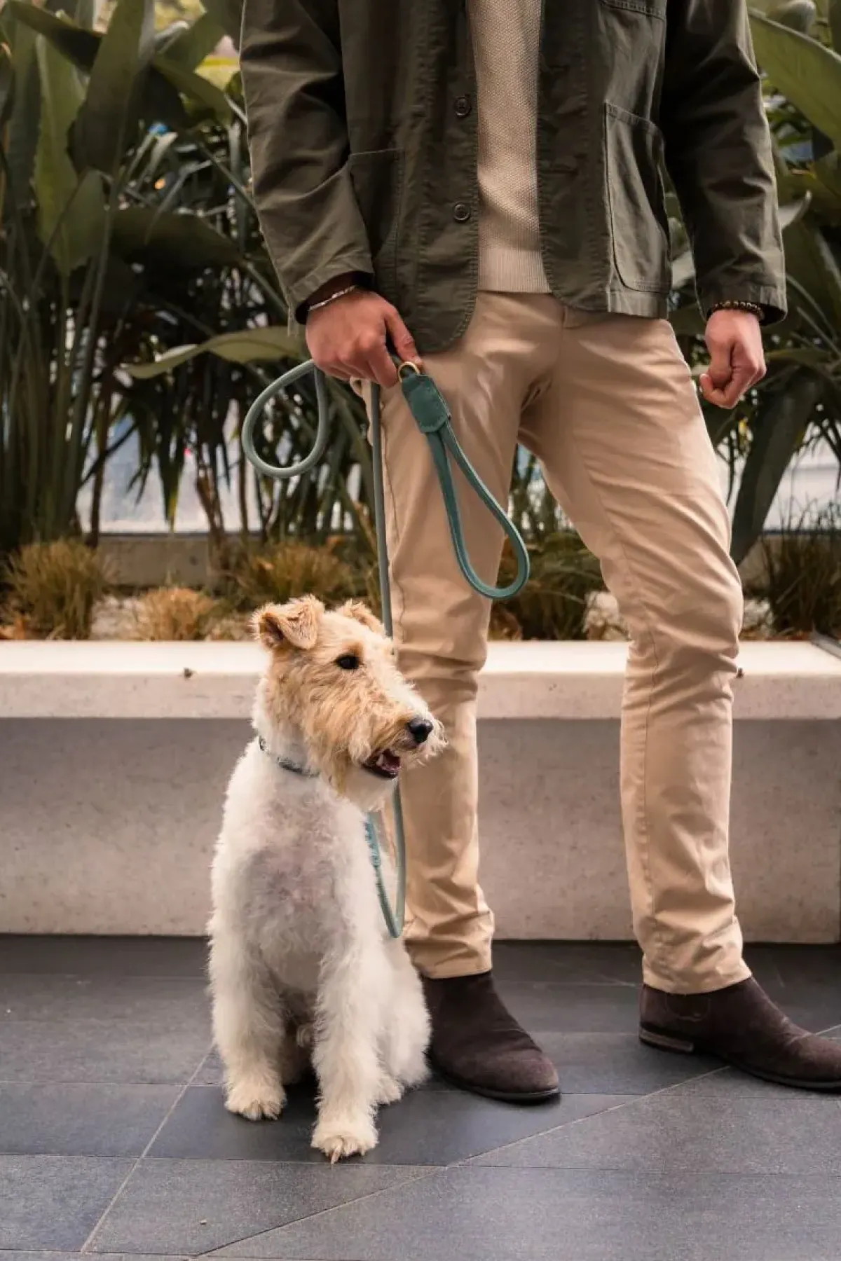 FuzzYard Life Atelier Dog Rope Lead - Myrtle Green