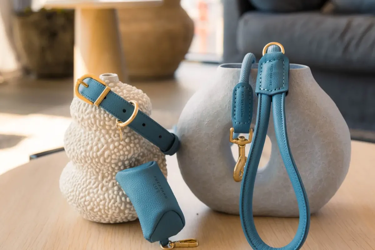 FuzzYard Life Atelier Dog Collar - French Blue