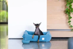 FuzzYard Life Bed - Corduroy Bed - French Blue