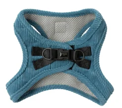 FuzzYard Life Corduroy Step In Harness - French Blue
