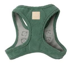 FuzzYard Life Corduroy Step In Harness - Myrtle Green