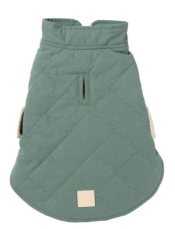 FuzzYard Life Quilted Cotton Wrap Vest - Myrtle Green