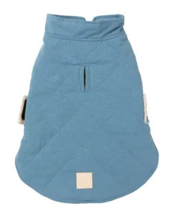 FuzzYard Life Quilted Cotton Wrap Vest - French Blue