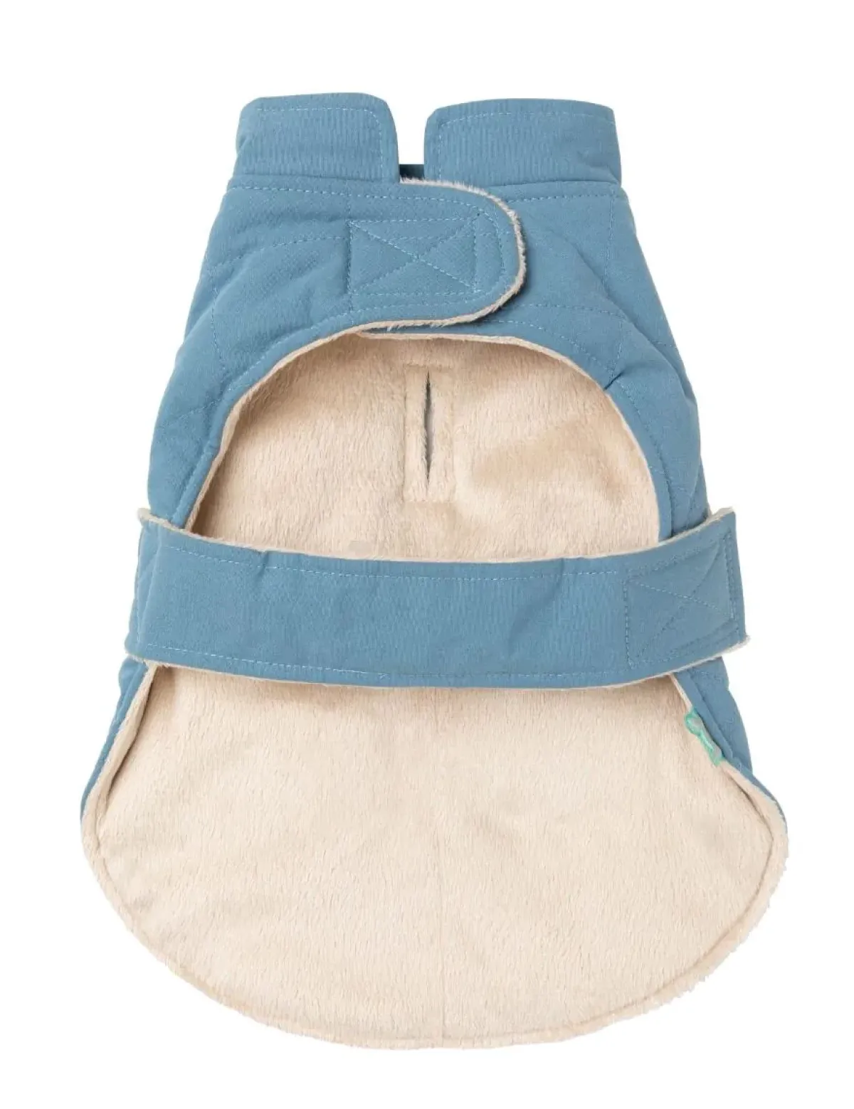 FuzzYard Life Quilted Cotton Wrap Vest - French Blue