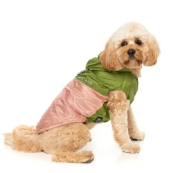 FuzzYard Ormond Raincoat - Olive/Pink