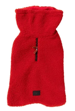 FuzzYard The Cosy Snood Coat - Cherry Red