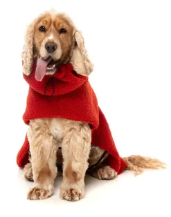 FuzzYard The Cosy Snood Coat - Cherry Red