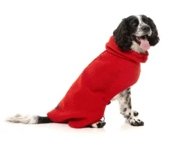 FuzzYard The Cosy Snood Coat - Cherry Red