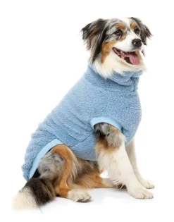 FuzzYard Turtle Teddy Sweater - Washed Blue