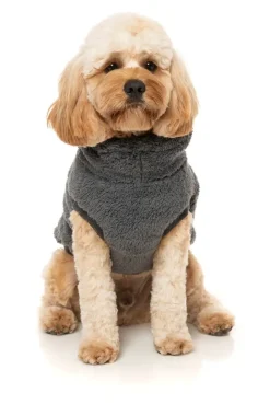 FuzzYard Turtle Teddy Sweater Charcoal