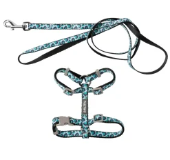 FuzzYard Wild One Aqua - Cat Walking Set